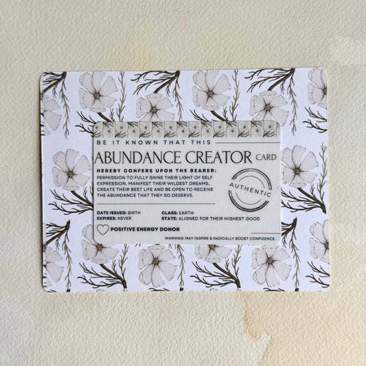 Abundance Creator Card