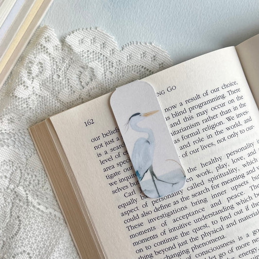 Blue Heron Magnetic Bookmark Set