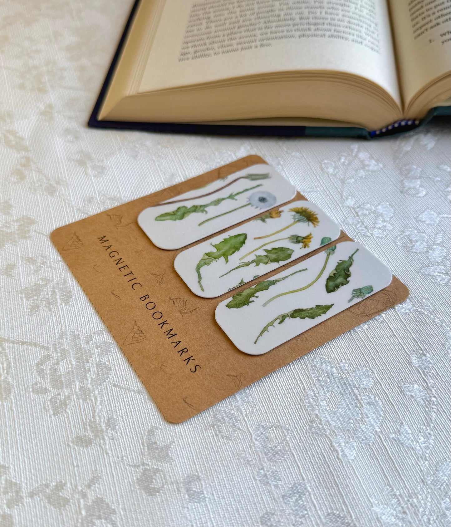 Dandelions Magnetic Bookmark Set