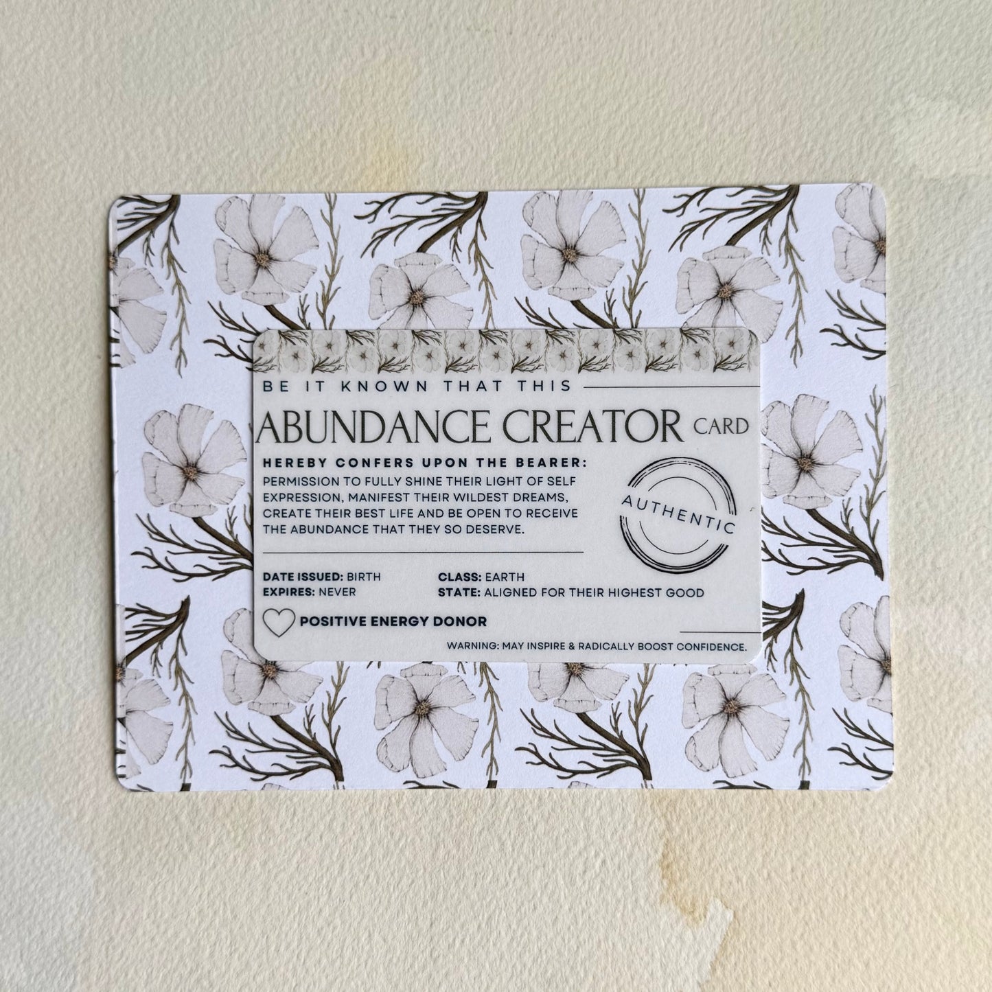 Abundance Creator Card