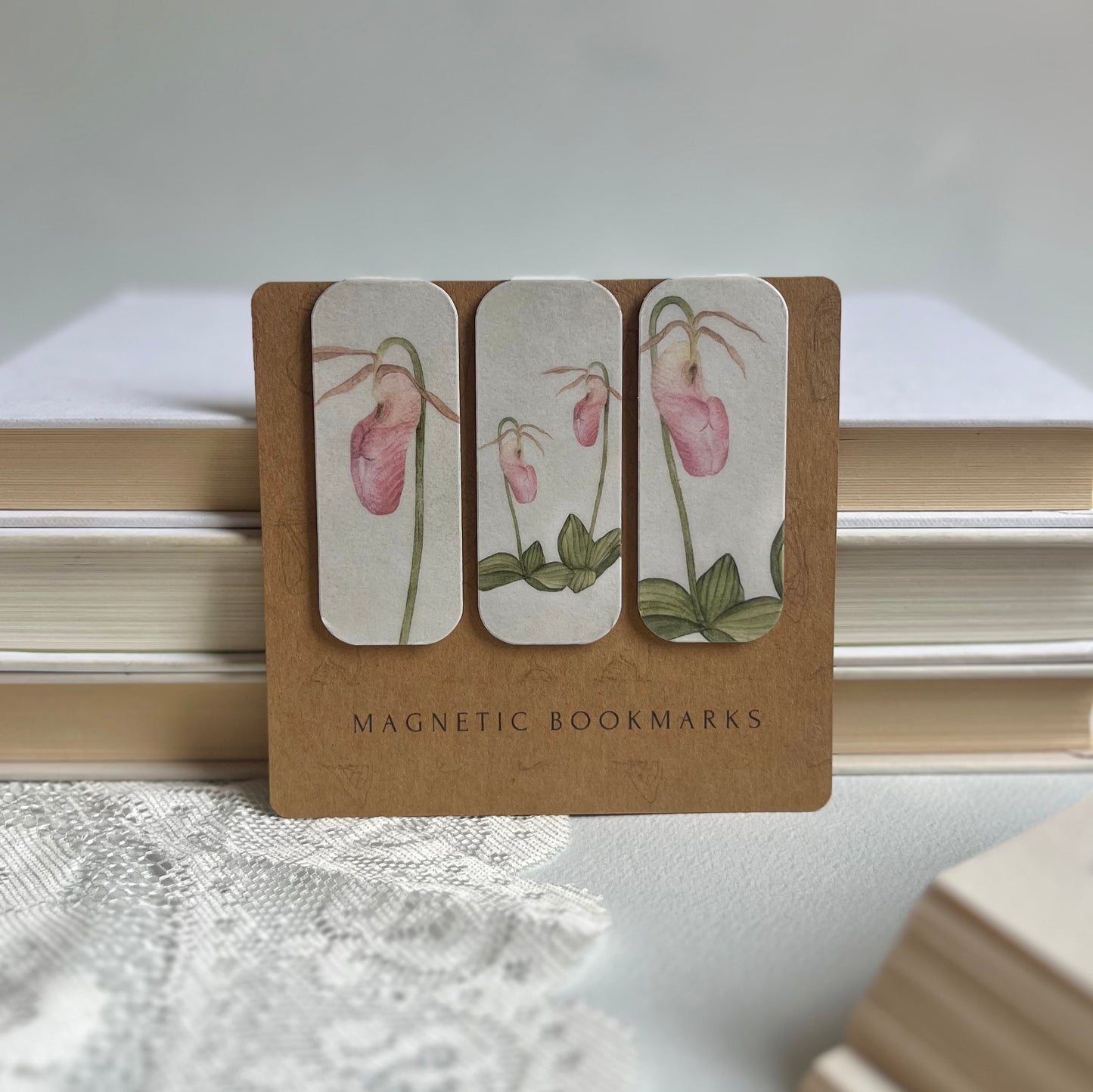 Lady Slippers Magnetic Bookmark Set