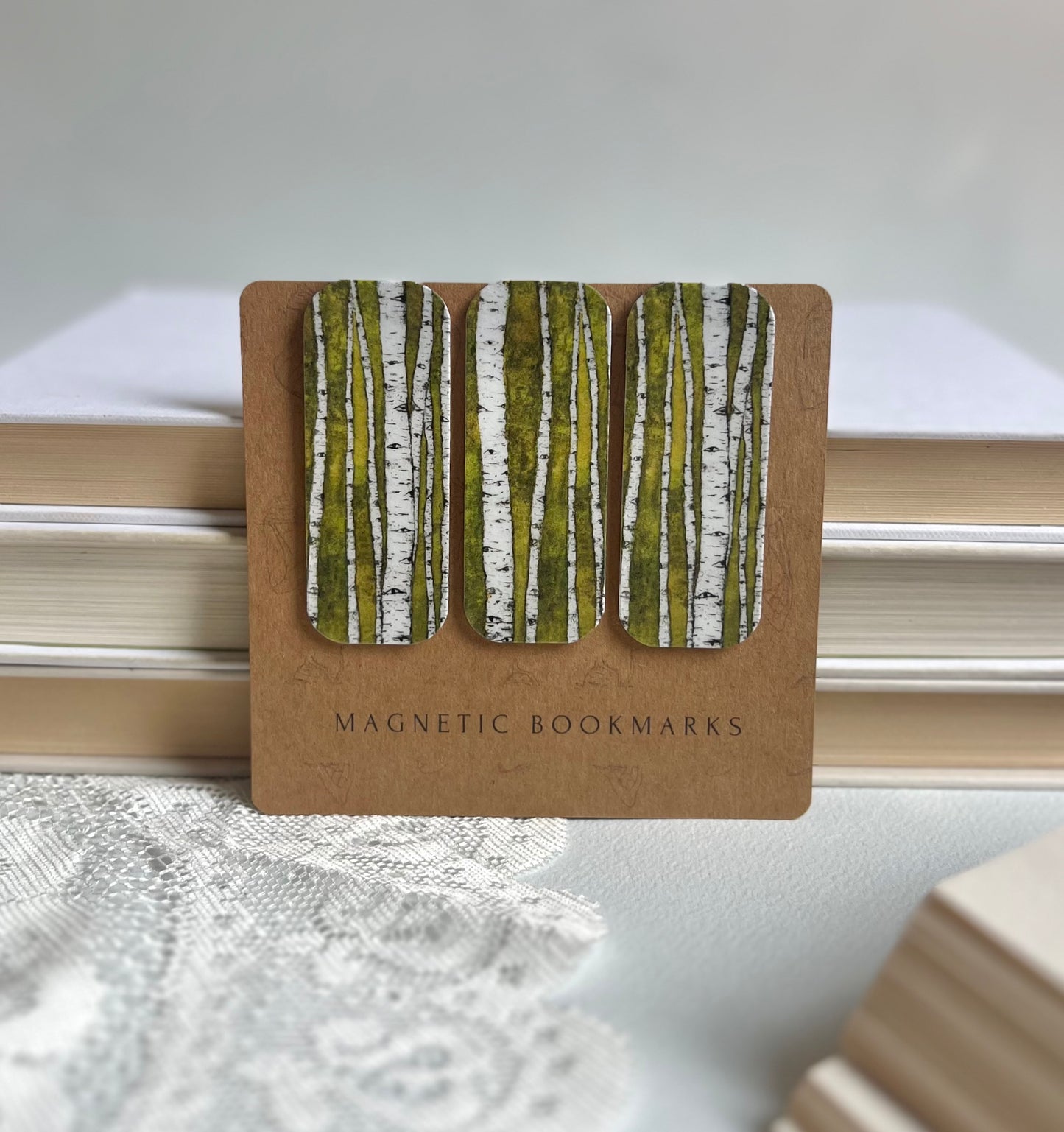 Birch Forest Magnetic Bookmark Set