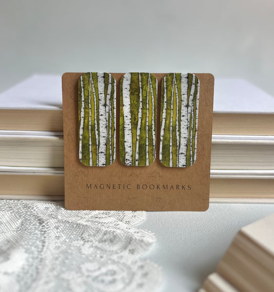 Birch Forest Magnetic Bookmark Set