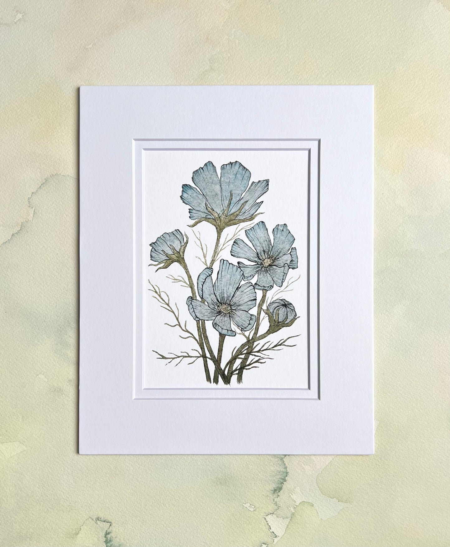 Blue Cosmos Art Print