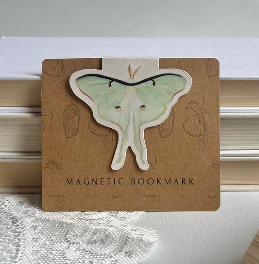 Luna Moth Magnetic Bookmark