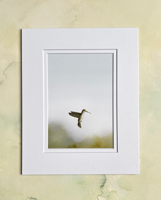 “Warmth” Hummingbird Art Print