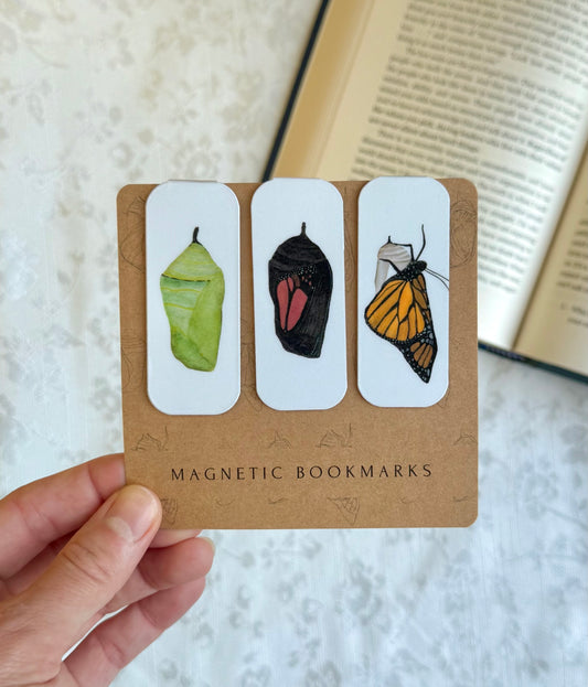 Evolve Butterfly Magnetic Bookmark Set