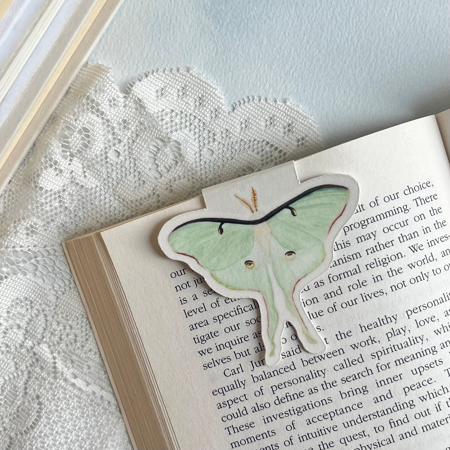 Luna Moth Magnetic Bookmark