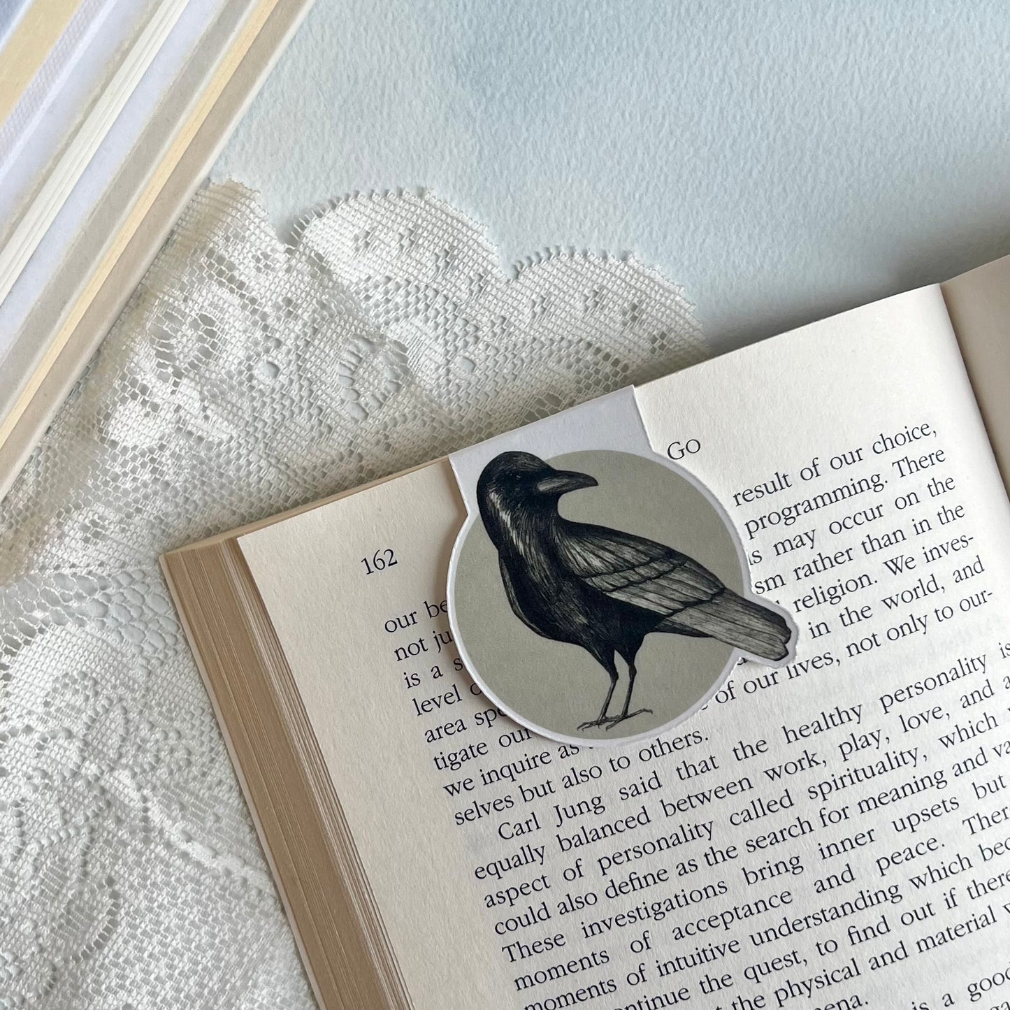 Crow Magnetic Bookmark