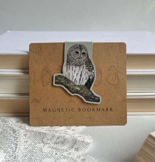 Barred Owl Magnetic Bookmark